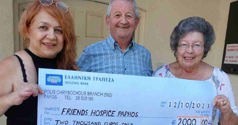 Funds Raised For Friends Hospice