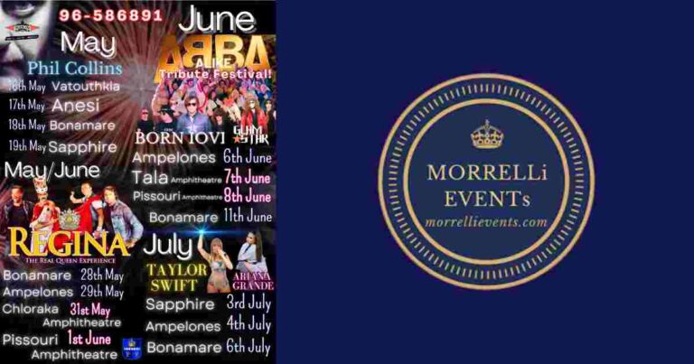 Morrelli Events Live International Summer Tribute Concerts. Direct from The UK & Italy…