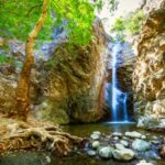 Millomeris Waterfalls near Platres in Cyprus
